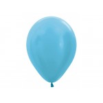 Sempertex 12" Inch Pearl Caribbean Blue Round Balloon 438 ~ 100pcs 